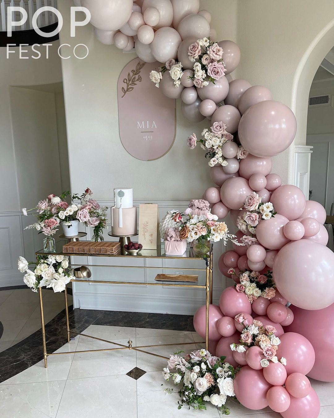 DIY Balloon Garland Arch Kit / Custom High Quality MATTE Colors - Pink, Blush, Rose, White ...