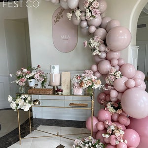 DIY Balloon Arch Garland Kit Pink, Blush Rose, White Wedding Supplies ...