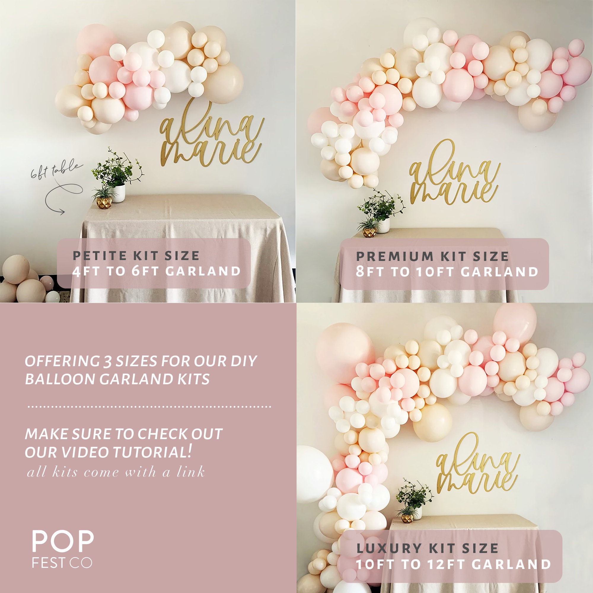 DIY Balloon Garland Arch Kit / Custom High Quality MATTE | Etsy