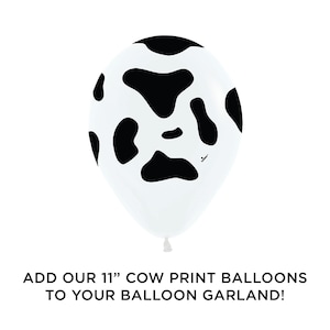 MATTE Individual Balloons / Custom High Quality MATTE Colors - Birthday Decoration - Choose your colors! Cow Print!