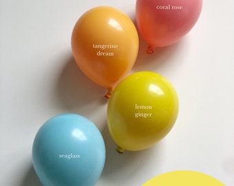 DIY Balloon Garland Arch Kit / Custom High Quality MATTE Colors - Yellow, Tangerine, Coral, Baby Girl, Bridal Shower, Colorful, Pop Colors