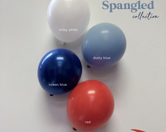 Professional Grade DIY Double Stuffed Balloon Garland Kit | 4th of July | Fourth of July | Red White and Blue | USA Party Decor | Fireworks