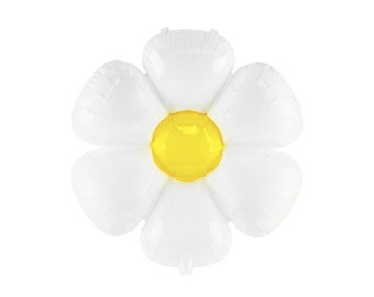 Daisy Mylar Jumbo Balloon 28" | Daisy Flower Garland | Groovy Baby, Sunshine, Baby Shower, Daisies, Birthday, Retro Flower, Kids Birthday