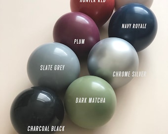 MATTE Individual Balloons / Custom High Quality MATTE Colors - Birthday Decoration - Choose your colors! Neutrals!