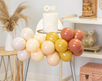 DIY Baby High Chair Balloon Garland Kit | CHOOSE Your Balloon Colors | Baby Shower Balloon Decoration | Baby Birthday Decor | Eco-Friendly