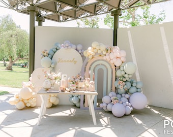 DIY Balloon Garland Arch Kit / Custom High Quality MATTE Colors - Pink, Pastels, Pastel Rainbow, Birthday, Baby Girl, Blush, Party Decor