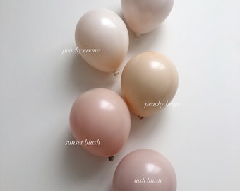 DIY Balloon Garland Arch Kit / Custom High Quality MATTE Colors -  Peach, Blush, Beige, Birthday decoration, Baby Girl, Bridal Shower