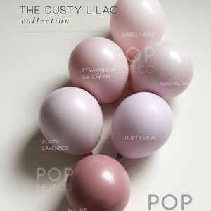 INTERNATIONAL- DIY Balloon Garland Arch Kit / Custom High Quality MATTE Colors - Rose, Lilac, Mauve, Lavender Birthday decoration, Baby Girl