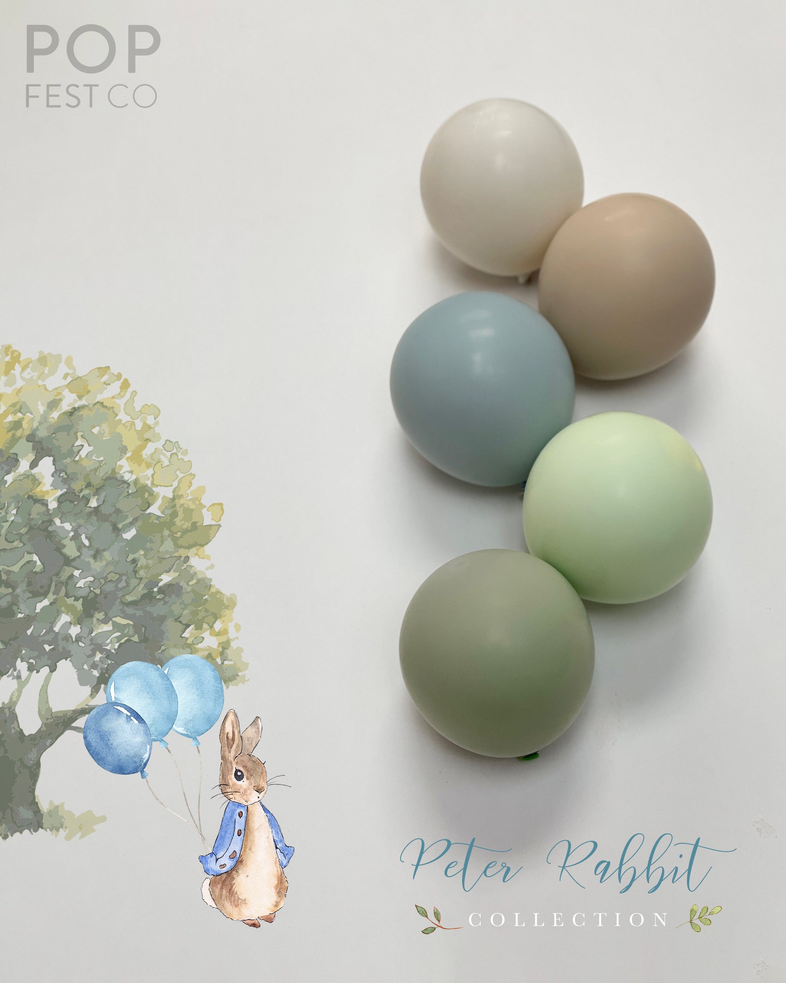 Peter Rabbit DIY Double Stuffed Balloon Arch Garland Kit | Custom High ...