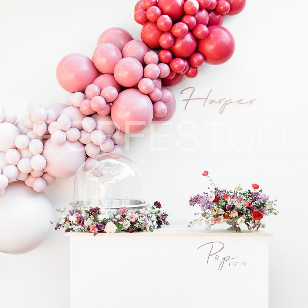 DIY Balloon Garland Arch Kit / Custom High Quality MATTE Colors - Pink ...