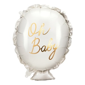 21" Oh Baby - Mylar Foil Balloon, Baby Shower Decor, Baby Girl Birthday, Party Decor, Gender Reveal, Welcome Baby