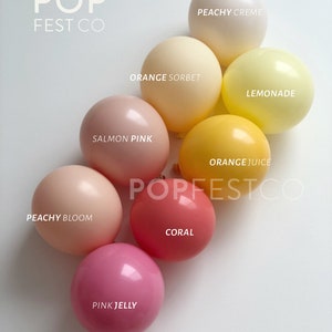 INTERNATIONAL - MATTE Individual Balloons / Custom High Quality Matte Colors - Birthday Decoration - Choose your colors! Sorbet Collection!