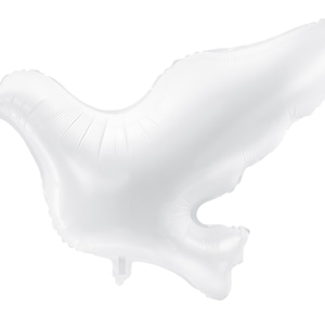 26&quot; White Dove - Jumbo Foil Mylar Balloon, Party Decor, Bachelorette Party, Bridal Shower Decor, Wedding Party Balloons, Engagement Party
