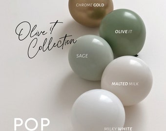 INTERNATIONAL - MATTE Individual Balloons / Custom High Quality Matte Colors - Birthday Decoration - CHOOSE your colors! Green Collection