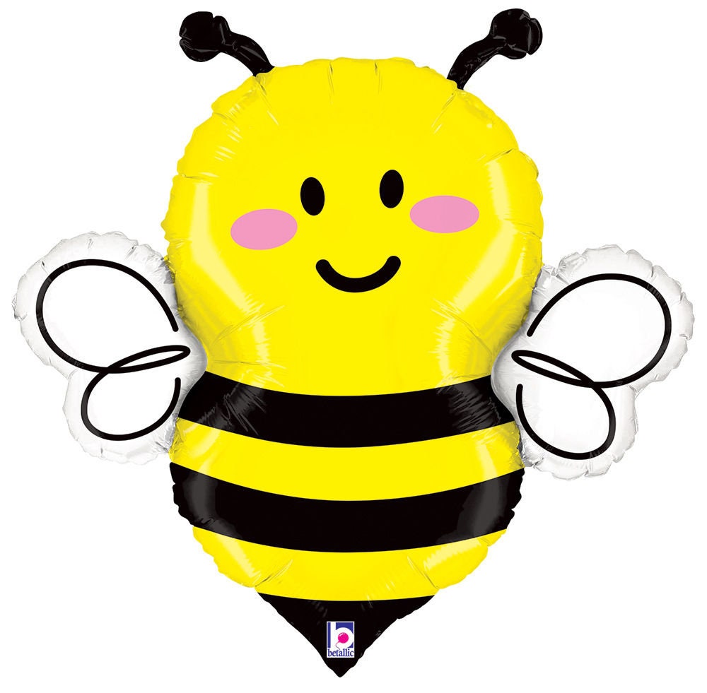 34 Bee Balloon Jumbo Mylar Balloon Party Decor Birthday Decor Baby Shower Bee Honey Mom to Bee
