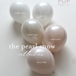 DIY Balloon Garland Arch Kit / Custom High Quality MATTE Colors -  Pearl, Blush, White, Birthday decoration, Baby Girl, Bridal Shower