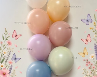 DIY Balloon Arch Garland Kit | Pink, Blush Rose, Lilac | Butterfly Garden | Party Supplies | Baby Shower | Bridal Shower | little wildflower