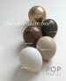 DIY Balloon Garland Arch Kit / Custom High Quality MATTE Colors - Nudes, Neutrals, Creams, Gold, Browns, Chocolate, Birthday decoration 