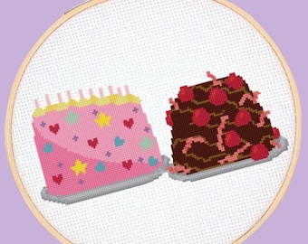 Max and Ruby: Bunny Cakes cross stitch pattern, digital download