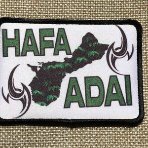 Guam Patch Hafa Adai Island Tattoo Etsy