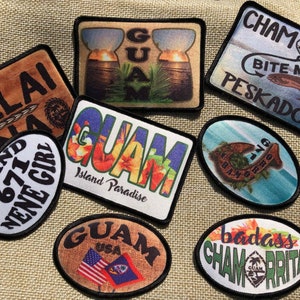 Guam Patch Hafa Adai Island Tattoo Etsy