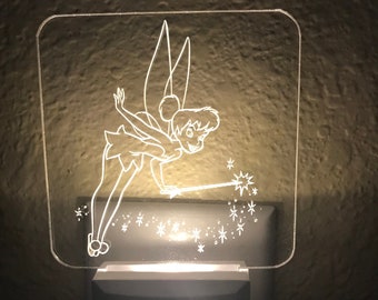 Tinker Bell Custom Lamp Bedroom night light Baby night light Children/'s night light