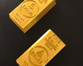 Gold Bar Art And Etsy