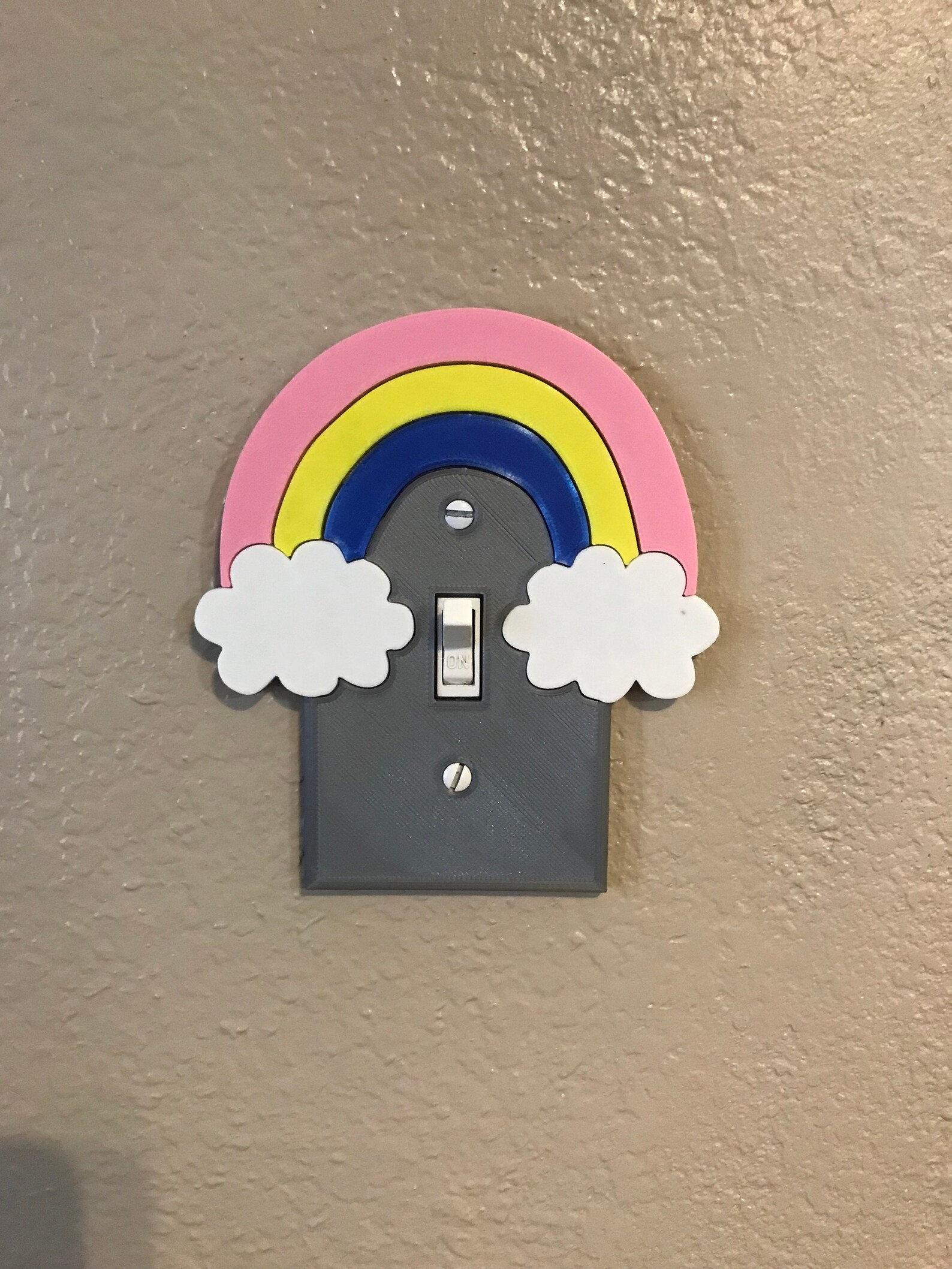 Rainbow Light Switch Cover Rainbow Nursery Switchplate Etsy