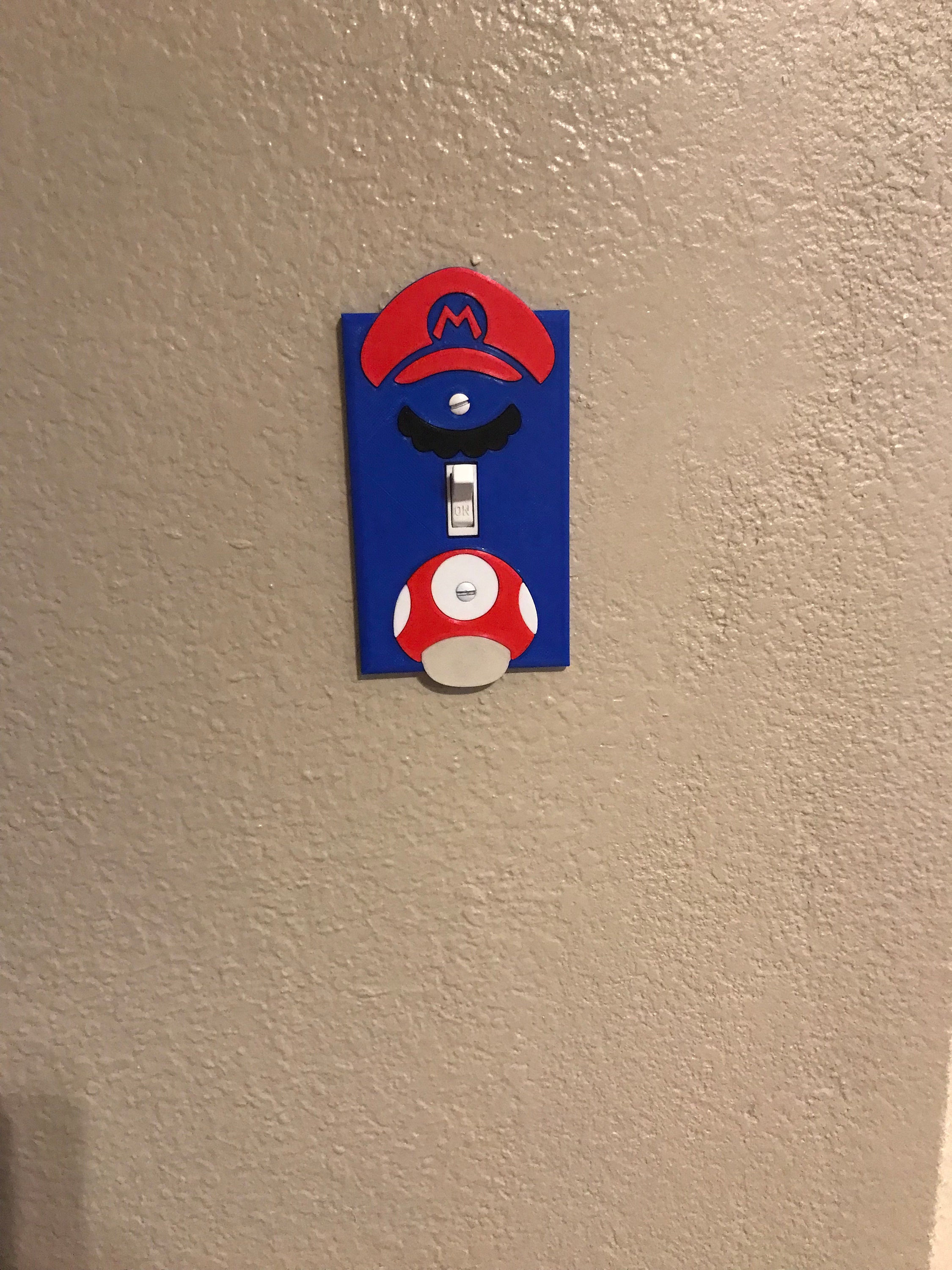 Super Mario Bros Light Switch Cover Mario and Luigi Etsy