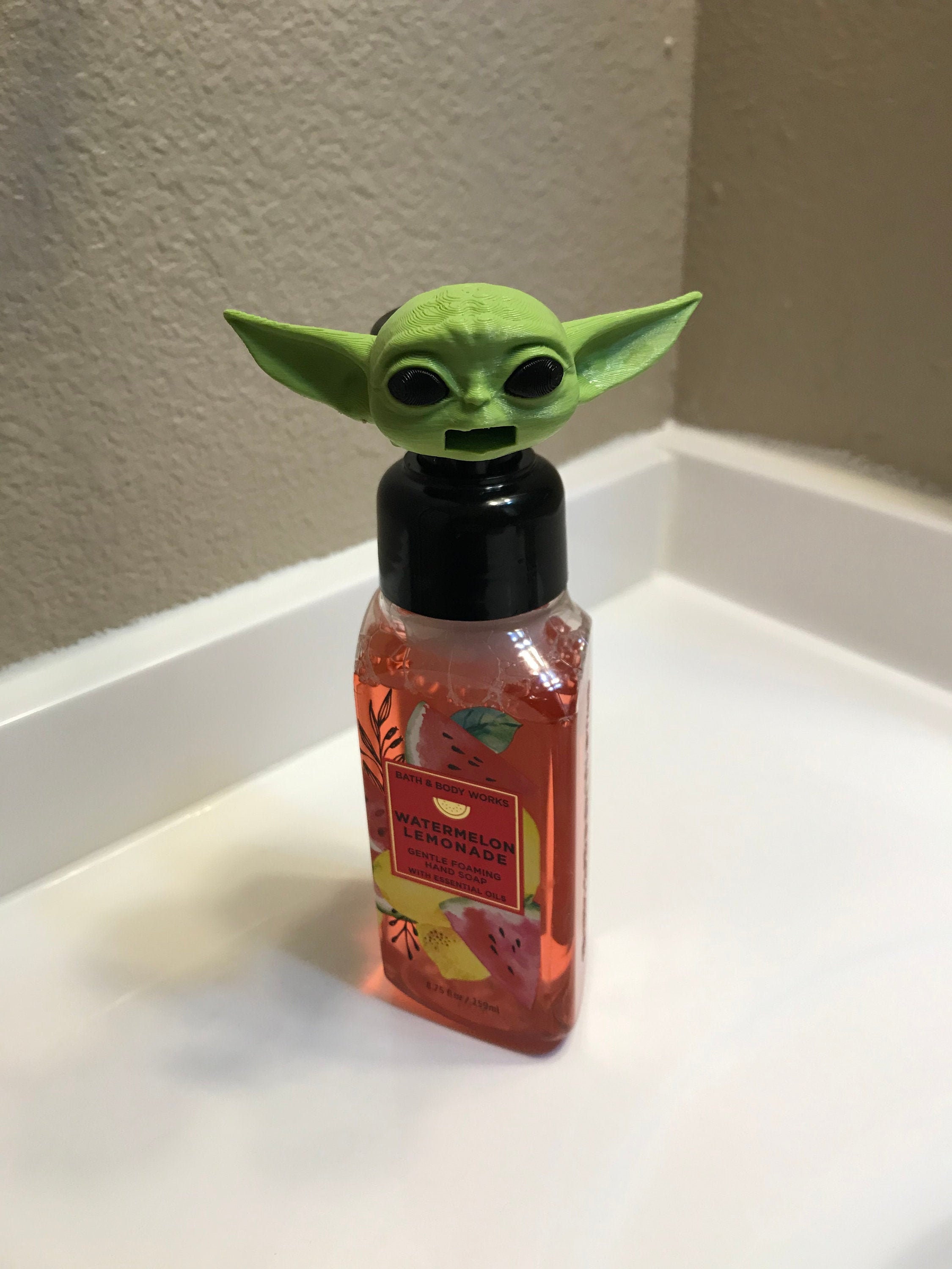 Baby Yoda Soap Dispenser Attachment Etsy