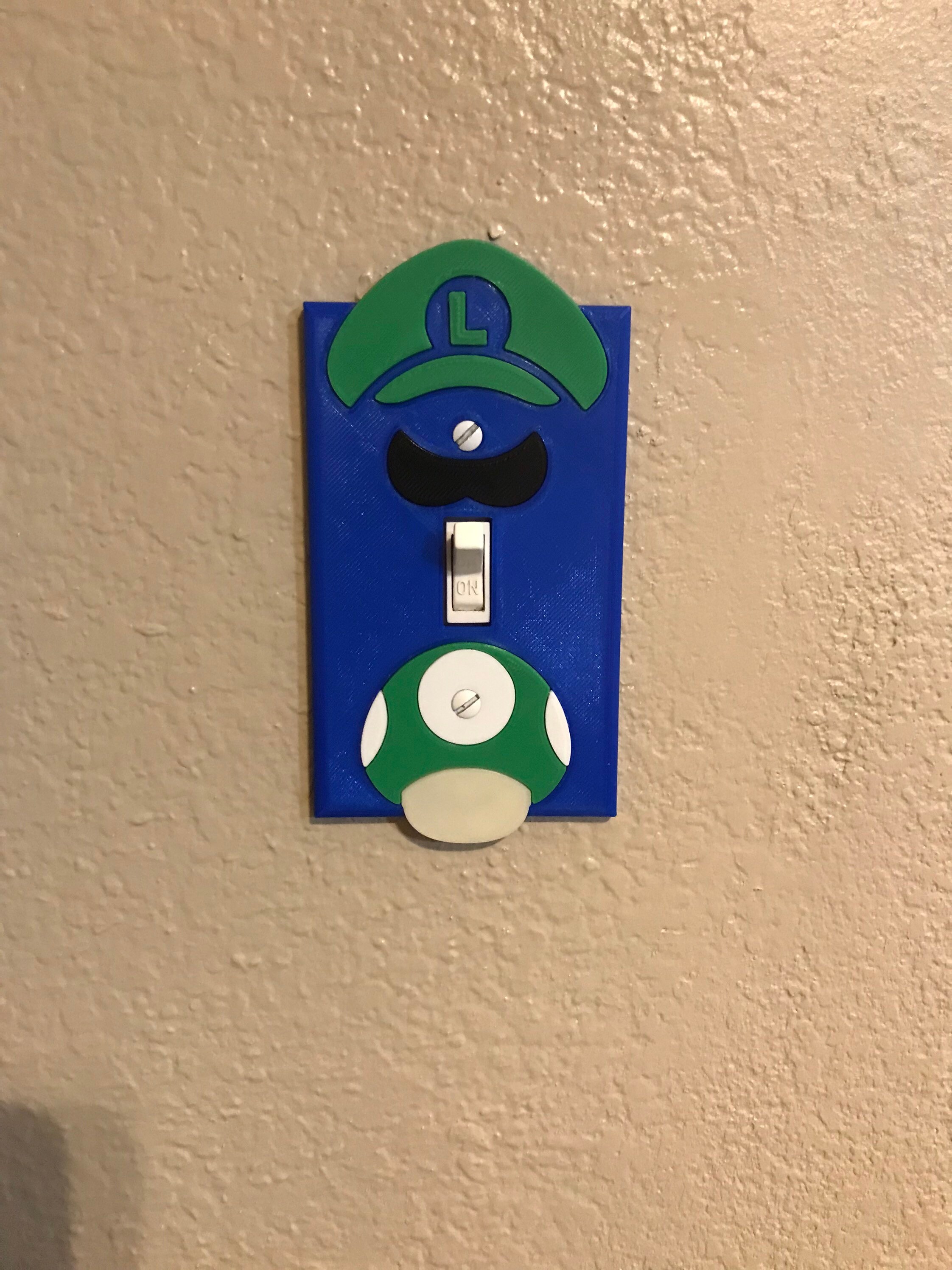 Super Mario Bros Light Switch Cover Mario and Luigi Etsy