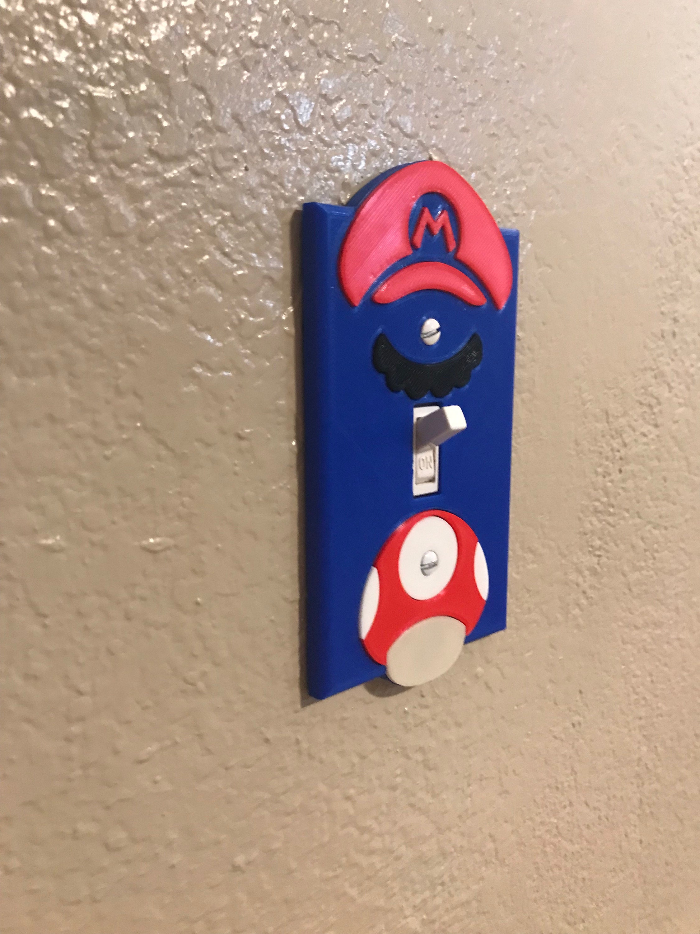 Super Mario Bros Light Switch Cover Mario and Luigi Etsy