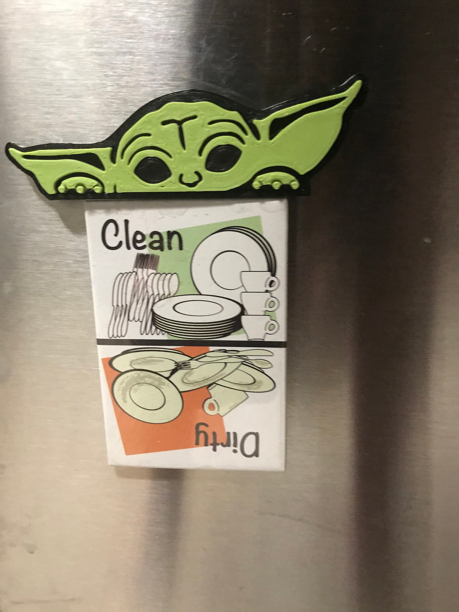 Peeping Baby Yoda 3D Printed Peeking Grogu Etsy