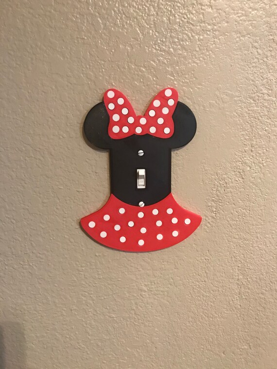 Minnie Mouse Light Switch Cover Etsy