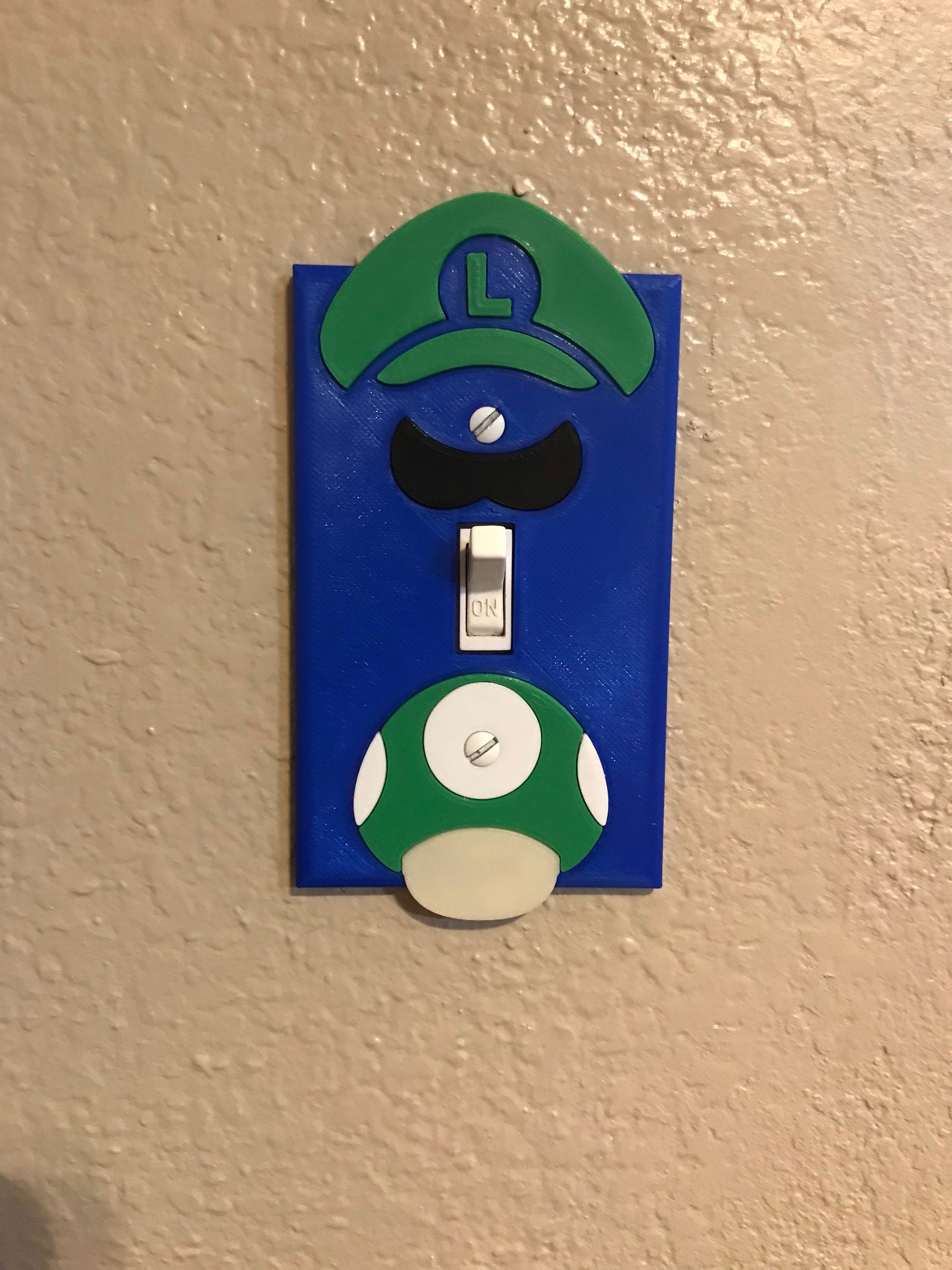 Super Mario Bros Light Switch Cover Mario and Luigi Etsy
