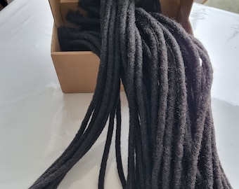 Extensions de dreadlocks 100% cheveux humain Fait main Dreadlocks permanents extension locs X10