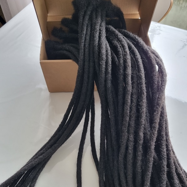 Extensions de dreadlocks 100% cheveux humain Fait main Dreadlocks permanents extension locs X10