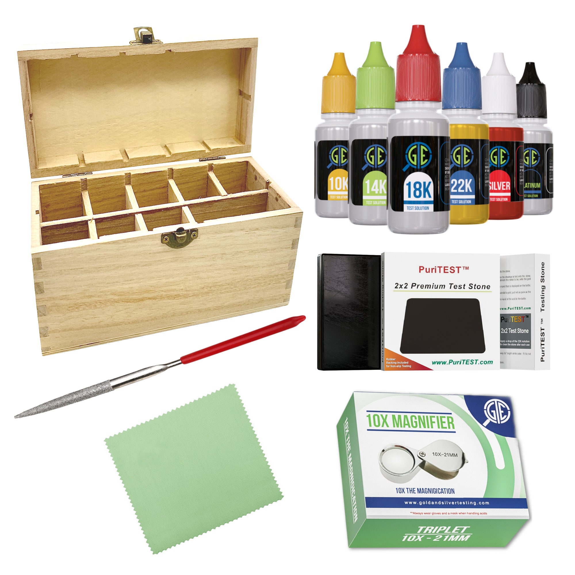 PuriTEST Precious Metal Jewelry Testing Kit Gold Silver Etsy