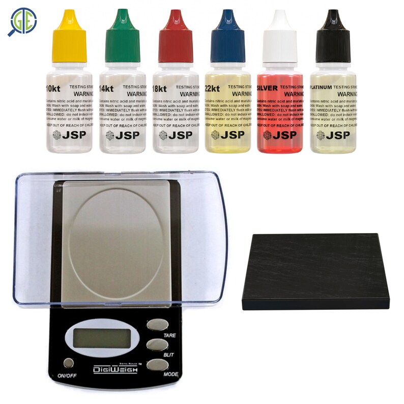 Gold and Silver Test Kit 10K 14K 18K 24K PLAT SILVER & Etsy