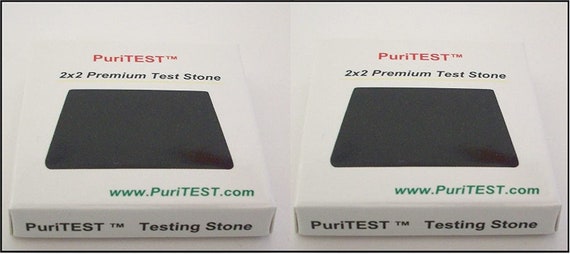 2 Acid Test Stones Gold Silver Platinum Testing Tools 