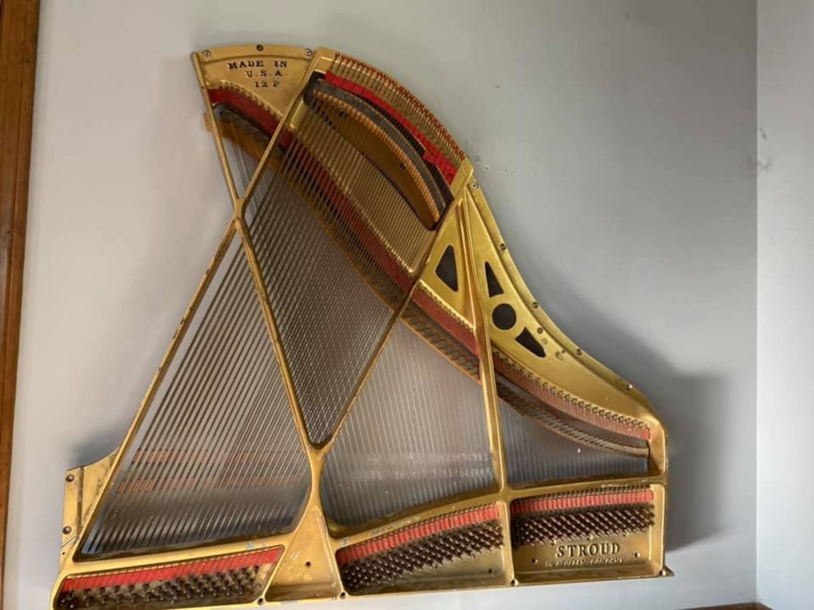 Mounted Piano Harp Etsy