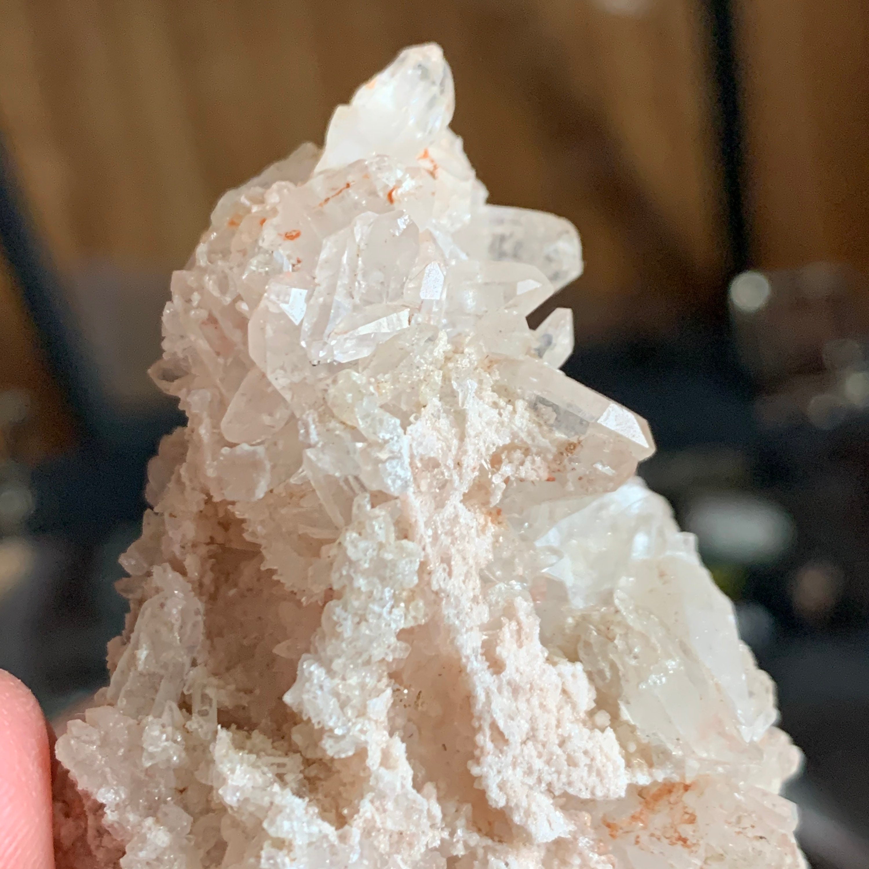 Pink Himalayan quartz cluster Etsy