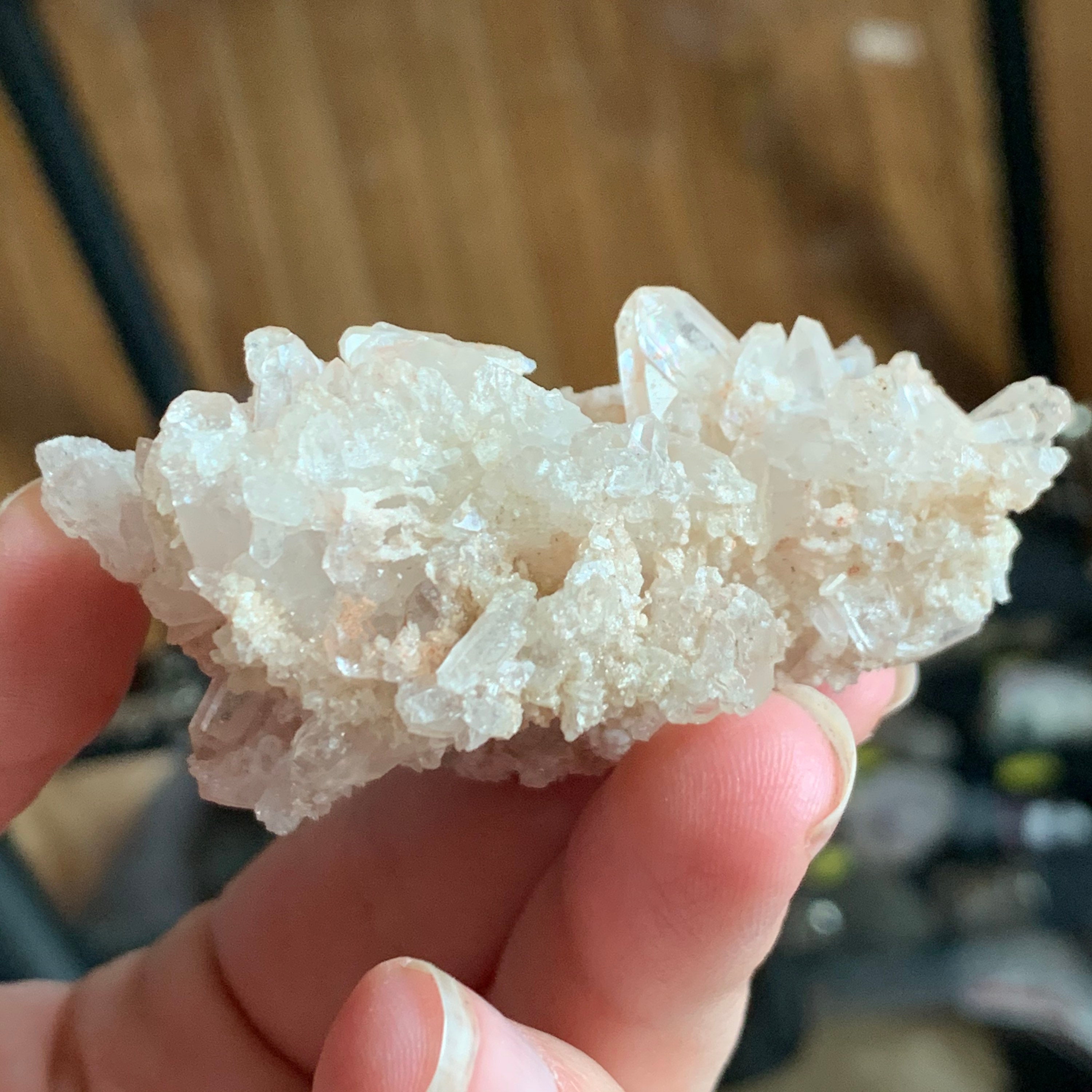 Pink Himalayan quartz cluster Etsy