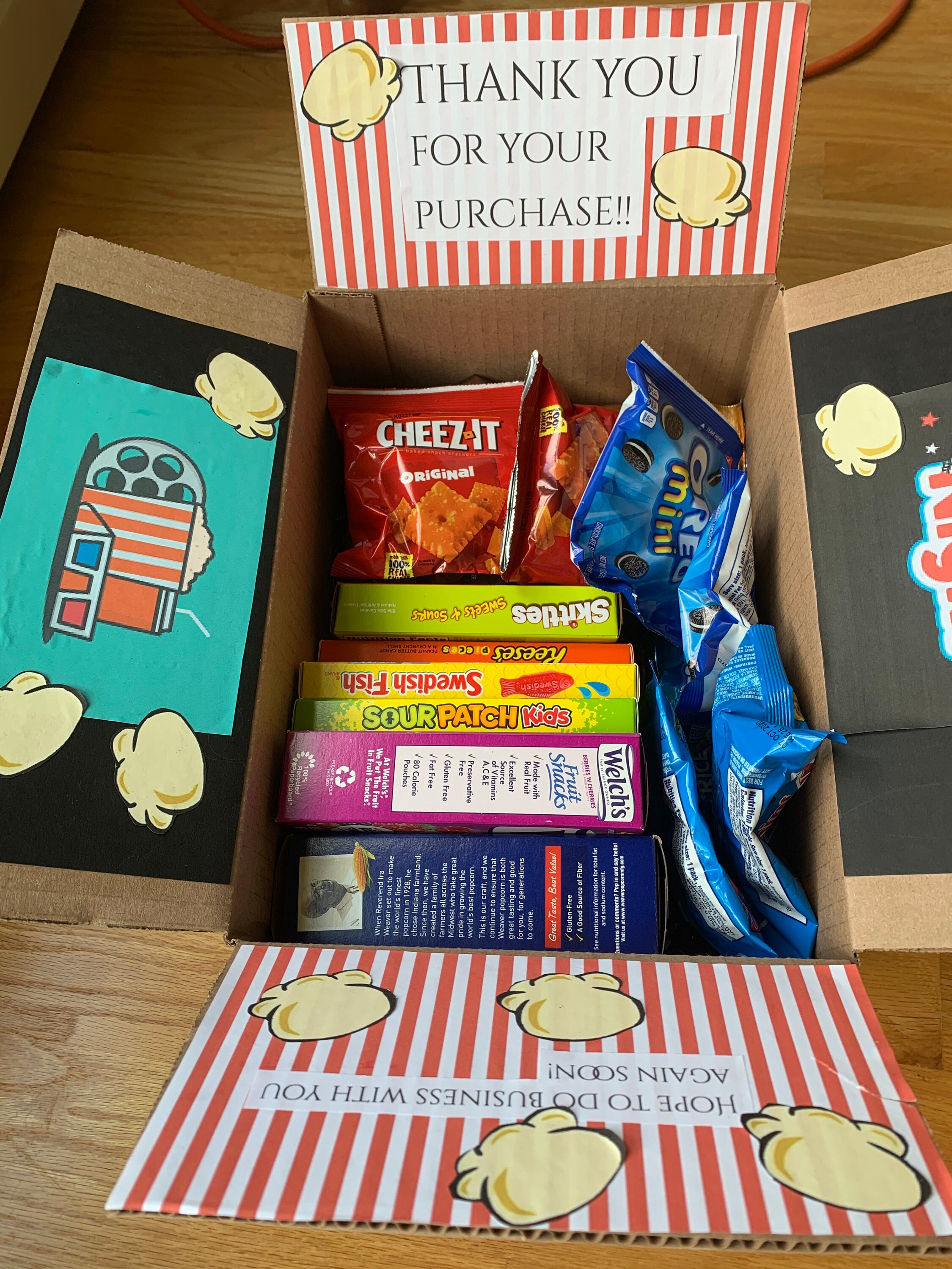 Movie Night Gift Box Fun Family Or Friends Care Package Etsy