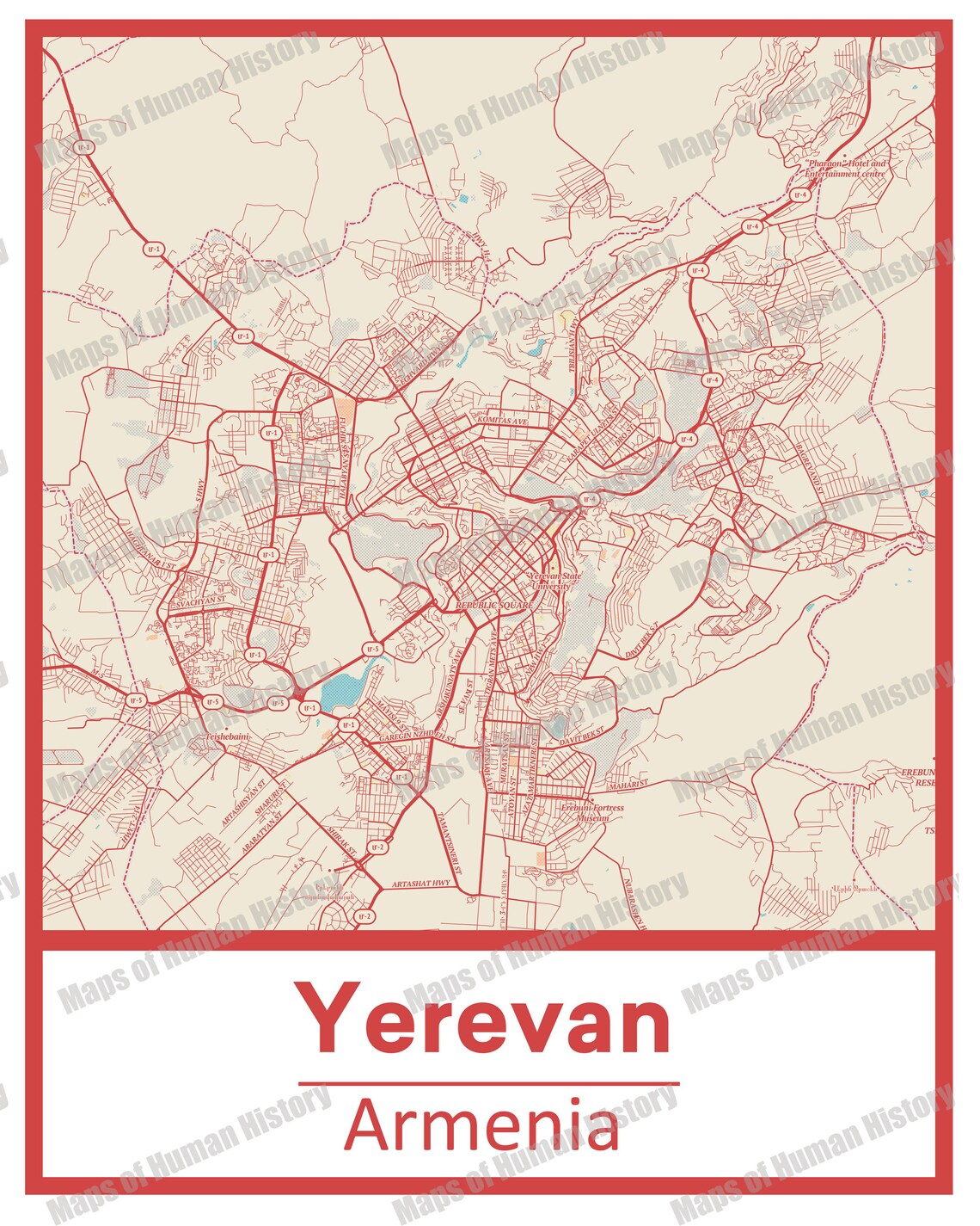 Yerevan Map
