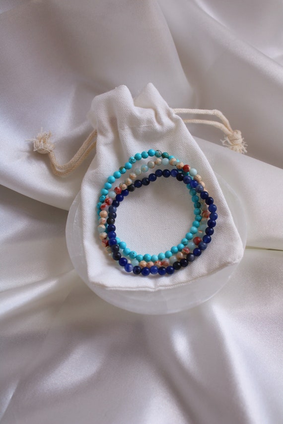 Turquoise Bracelet - Stylish 4mm Beads for Balance & Calmness