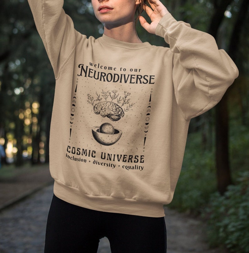 Vintage Neurodiverse Universe Neurodiversity Sweatshirt Autism Sweater ...