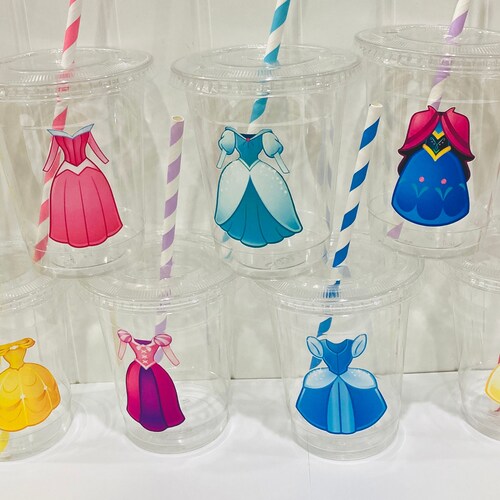 Disney Princess Birthday Party Cups Kids Party Cups Princess | Etsy