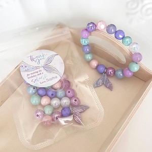 Mermaid Bracelet Kit, Under the Sea Party Favors, DIY Bracelets for kids, Sea Shell bracelet, Mermaid Party Favors, Mermaid Theme Birthday