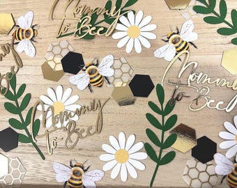 Bumblebee Confetti, Mommy to Bee Baby shower, Honey Bee Confetti, Mama to bee, Sweet As Can Bee, What Will It Bee Gender Reveal Baby Shower